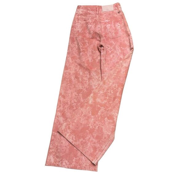 Ulla Johnson Margot Aura Wash Peach Denim Wide Leg High Rise Jeans NWT Size 26 - Picture 6 of 10